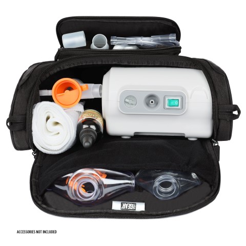 USA GEAR Travel Shoulder Bag Compatible with Nebulizer Machines (Bag Only) - Black