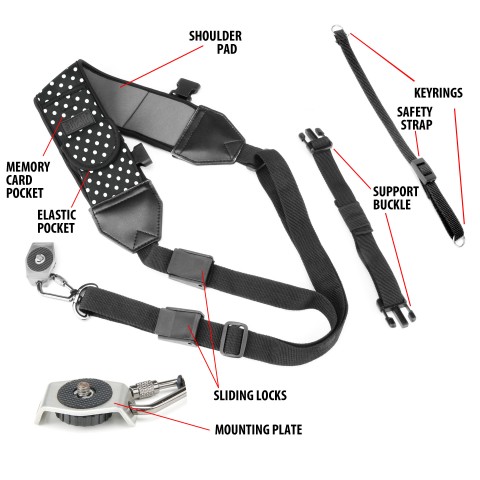 Camera Strap - Medium UPstrap® Sure-Grip Pad