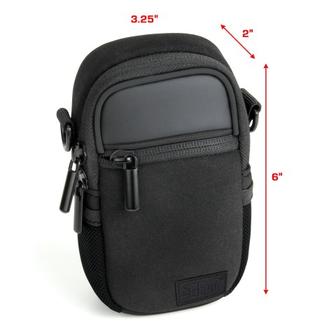 Compact Camera Bag with Waterproof Rain Cover , Belt Loop